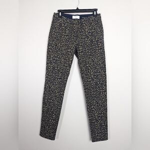Leopard print slim fit trousers Sandwich_ size 34  stretch pants